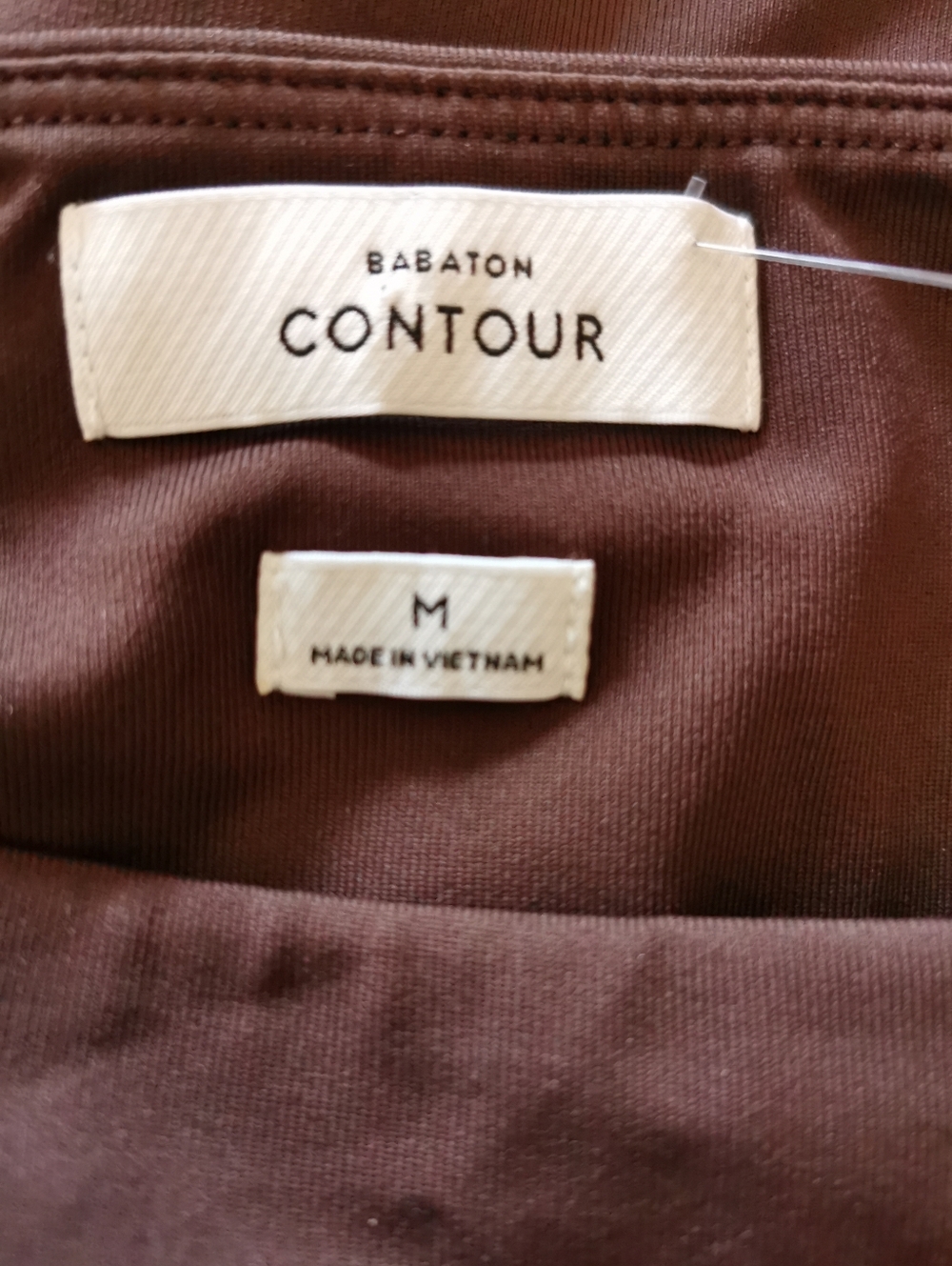 Aritzia Babaton Contour squareneck longsleeve size M, chocolate. - Picture 10 of 12